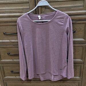 Under Armour Women's Mauve Long Sleeve Tee